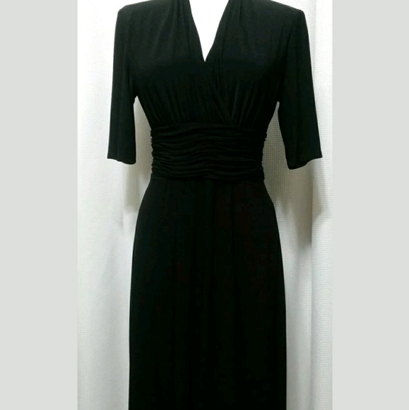Evan Picone black dress 10 - Picture 1 of 7